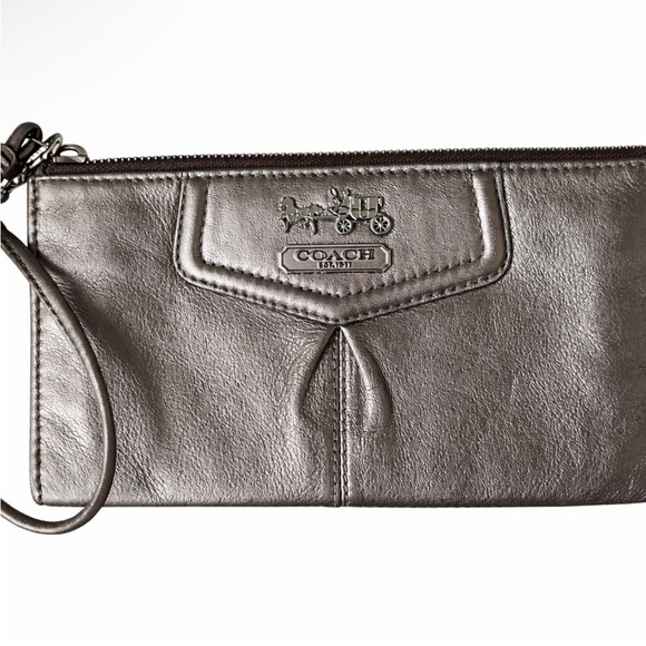 Coach Handbags - Coach Metallic Sanna wristlet